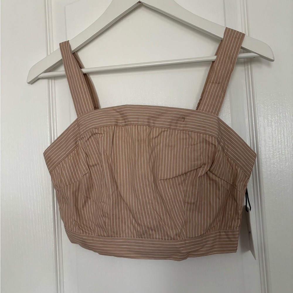 Striped Beige Women's Top